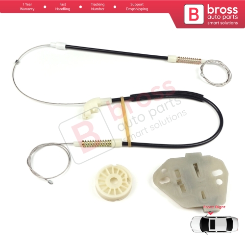 Window Regulator Repair Kit Right Door for Mercedes Axor 2001-2005 Atego MK1 1998-2004 9737200446