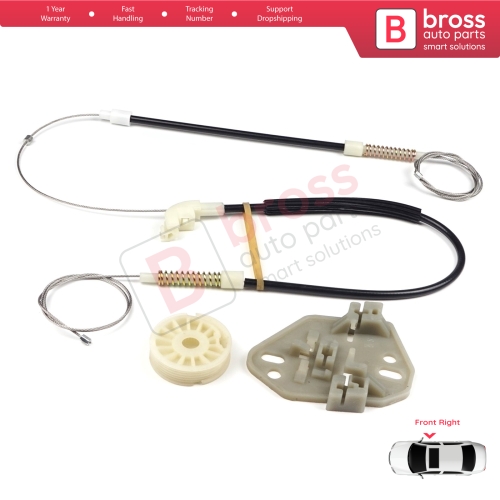 Window Regulator Repair Kit Right Door for Mercedes Axor 2001-2005 Atego MK1 1998-2004 9737200446