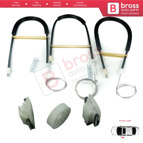 Window Regulator Repair Kit Front Left for Ford Mondeo MK4 BA7 2007-2015 4/5 Door 7571A23201