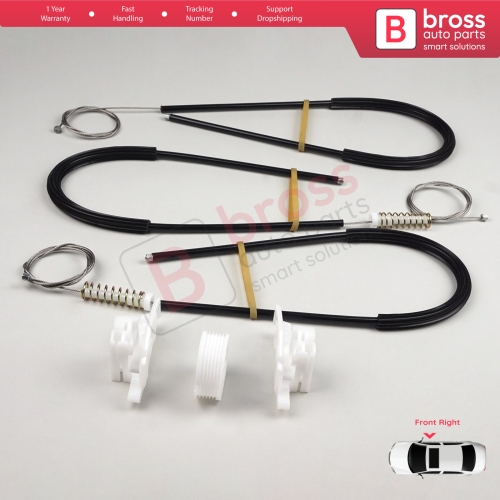 Window Regulator Repair Kit Front Right for Citroen XSara Picasso N68 1999-2010 MPV 9222ET