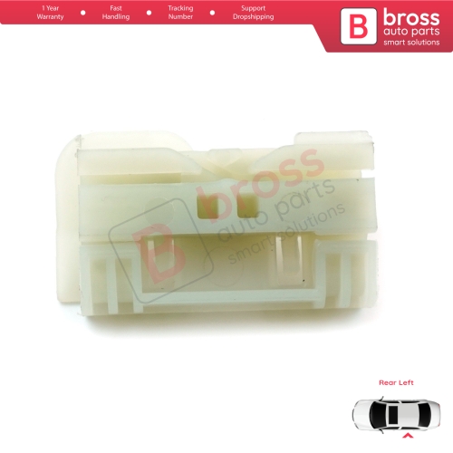 Window Regulator Repair Clips Rear Left for Renault Clio MK3 BR CR KR SR 2005-2014 5-Door 8200291151