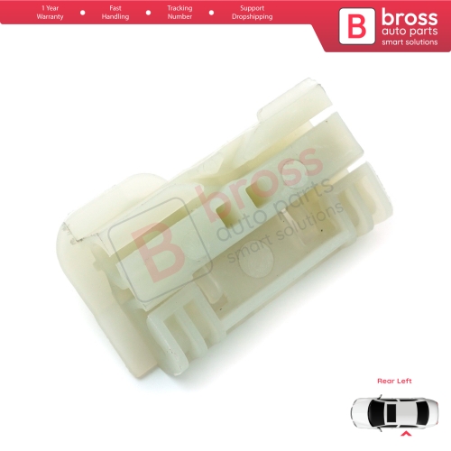 Window Regulator Repair Clips Rear Left for Renault Clio MK3 BR CR KR SR 2005-2014 5-Door 8200291151
