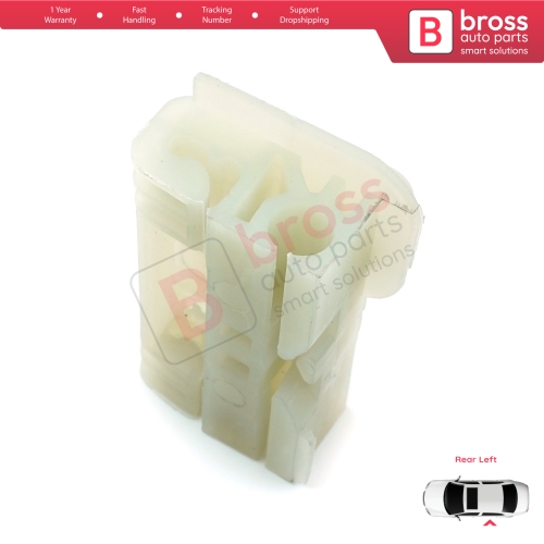 Window Regulator Repair Clips Rear Left for Renault Clio MK3 BR CR KR SR 2005-2014 5-Door 8200291151