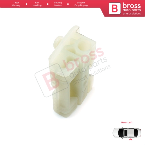 Window Regulator Repair Clips Rear Left for Renault Clio MK3 BR CR KR SR 2005-2014 5-Door 8200291151