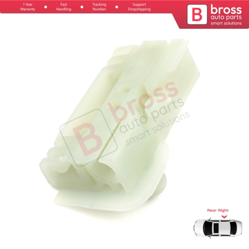 Window Regulator Repair Clips Rear Right for Renault Clio MK3 BR CR KR SR 2005-2014 5-Door 8200291153