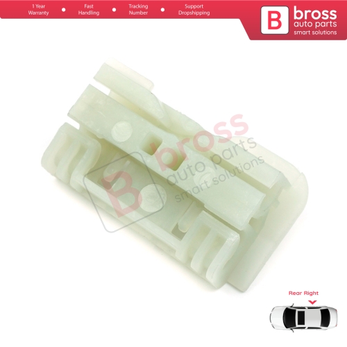 Window Regulator Repair Clips Rear Right for Renault Clio MK3 BR CR KR SR 2005-2014 5-Door 8200291153