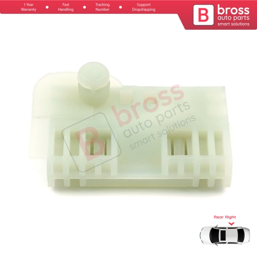 Window Regulator Repair Clips Rear Right for Renault Clio MK3 BR CR KR SR 2005-2014 5-Door 8200291153