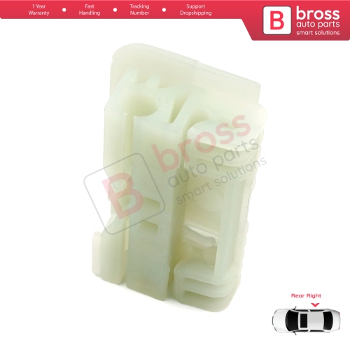 Window Regulator Repair Clips Rear Right for Renault Clio MK3 BR CR KR SR 2005-2014 5-Door 8200291153