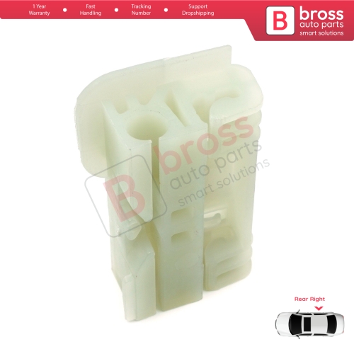Window Regulator Repair Clips Rear Right for Renault Clio MK3 BR CR KR SR 2005-2014 5-Door 8200291153