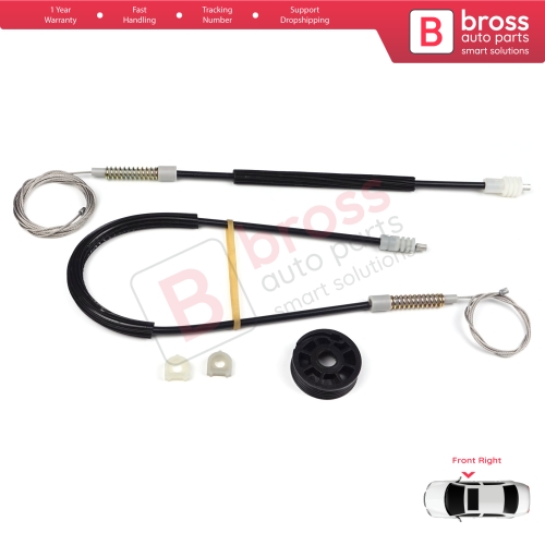 Window Regulator Repair Kit Right for Volvo C70 873 1998-2005 Cabrio Convertible CC