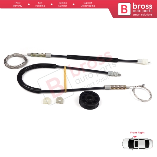 Window Regulator Repair Kit Right for Volvo C70 873 1998-2005 Cabrio Convertible CC