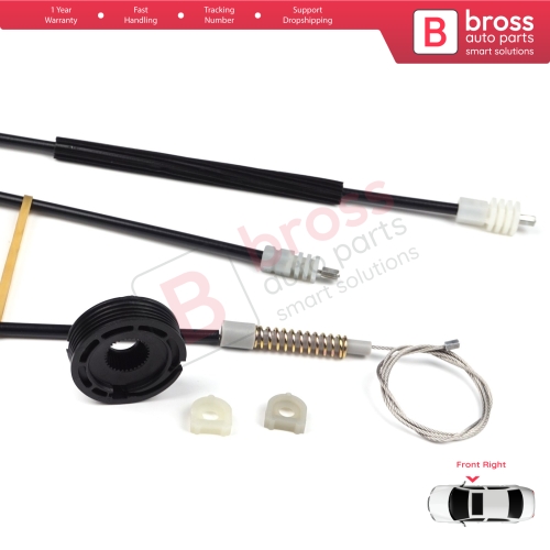 Window Regulator Repair Kit Right for Volvo C70 873 1998-2005 Cabrio Convertible CC