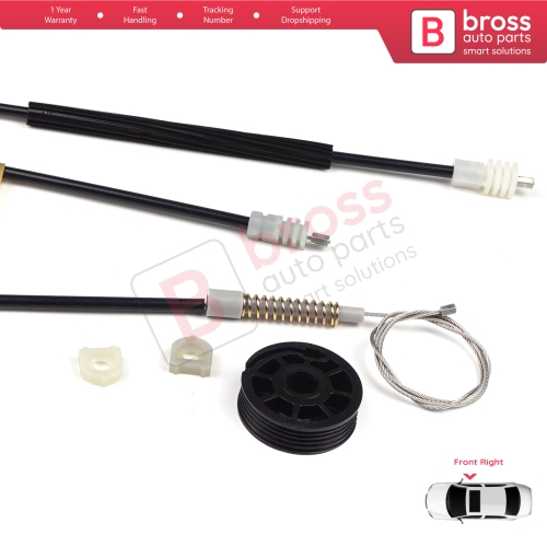 Window Regulator Repair Kit Right for Volvo C70 873 1998-2005 Cabrio Convertible CC