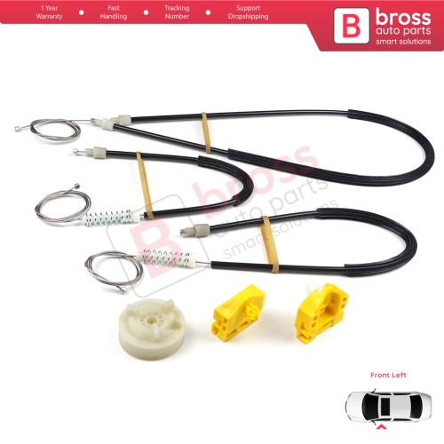 Window Regulator Repair Kit Front Left for Renault Kangoo MK2 FW KW 2007-2021 Citan W415 807212230R