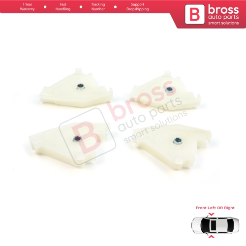 Front Window Regulator Repair Left and Right Corner Pulley Wheel Clips Pin Set for Audi A4 S4 B6 B7 8E B8 8K Seat Exeo 3R 4/5 Door