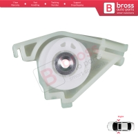 Front Window Regulator Repair Corner Pulley Wheel Clips Pin Set Right for Audi A4 S4 B6 B7 8E B8 8K Seat Exeo 3R 4/5 Door
