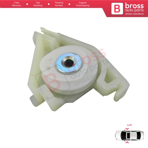 Front Window Regulator Repair Corner Pulley Wheel Clips Pin Set Left for Audi A4 S4 B6 B7 8E B8 8K Seat Exeo 3R 4/5 Door