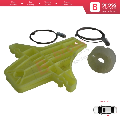 Window Regulator Repair Kit Rear Left for VW Tiguan MK1 5N 2007-2018 5-Door SUV 5N0839461
