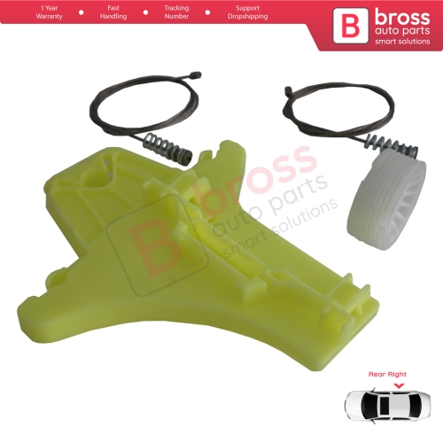 Window Regulator Repair Kit Rear Right for VW Tiguan MK1 5N 2007-2018 5-Door SUV 5N0839462