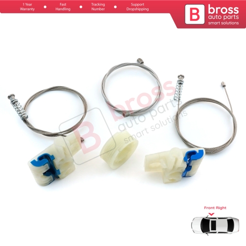 Window Regulator Repair Kit Front Right for VW Tiguan MK1 5N 2007-2018 5-Door SUV 5N0837462