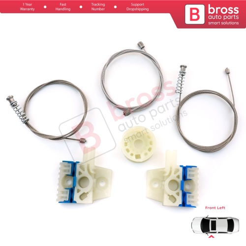 Window Regulator Repair Kit Front Left for VW Tiguan MK1 5N 2007-2018 5-Door SUV 5N0837461