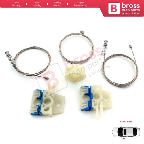 Window Regulator Repair Kit Front Left for VW Tiguan MK1 5N 2007-2018 5-Door SUV 5N0837461