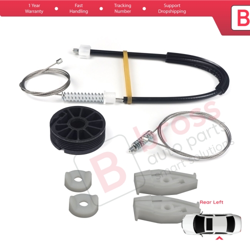 Window Regulator Repair Kit Rear Left for Renault Megane MK1 EA0/1 1996-2003 Cabriolet Convertible 7700848450
