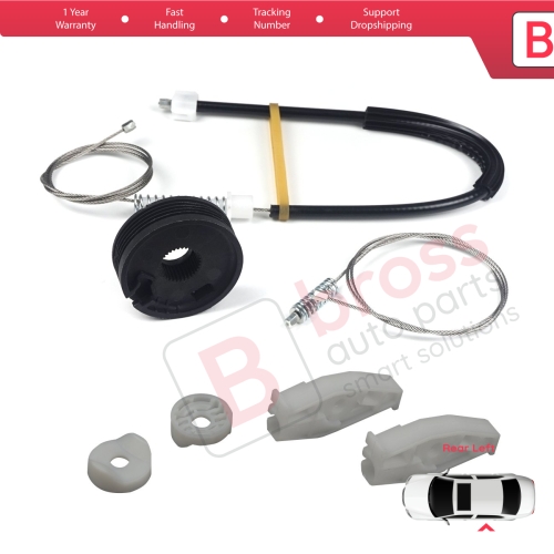 Window Regulator Repair Kit Rear Left for Renault Megane MK1 EA0/1 1996-2003 Cabriolet Convertible 7700848450