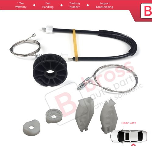 Window Regulator Repair Kit Rear Left for Renault Megane MK1 EA0/1 1996-2003 Cabriolet Convertible 7700848450