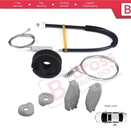 Window Regulator Repair Kit Rear Left for Renault Megane MK1 EA0/1 1996-2003 Cabriolet Convertible 7700848450