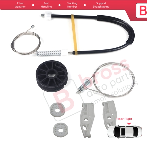 Window Regulator Repair Kit Rear Right for Renault Megane MK1 EA0/1 1996-2003 Cabriolet Convertible 7700848451