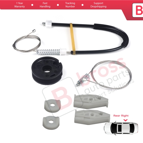 Window Regulator Repair Kit Rear Right for Renault Megane MK1 EA0/1 1996-2003 Cabriolet Convertible 7700848451
