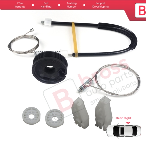 Window Regulator Repair Kit Rear Right for Renault Megane MK1 EA0/1 1996-2003 Cabriolet Convertible 7700848451