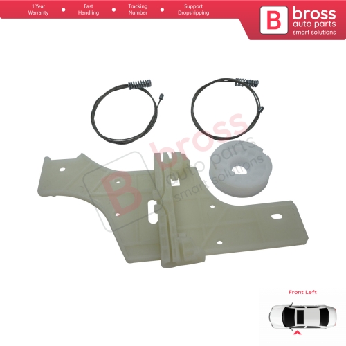 Window Regulator Repair Kit Front Left for Peugeot 508 MK1 W23  8D 8E 2010-2018 4/5 Door 9221GY