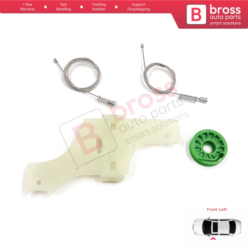 Window Regulator Repair Kit Front Left for Peugeot 508 MK1 W23  8D 8E 2010-2018 4/5 Door 9221GY