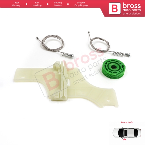 Window Regulator Repair Kit Front Left for Peugeot 508 MK1 W23  8D 8E 2010-2018 4/5 Door 9221GY