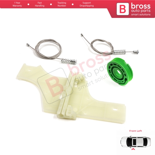 Window Regulator Repair Kit Front Left for Peugeot 508 MK1 W23  8D 8E 2010-2018 4/5 Door 9221GY