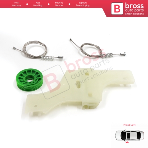 Window Regulator Repair Kit Front Left for Peugeot 508 MK1 W23  8D 8E 2010-2018 4/5 Door 9221GY