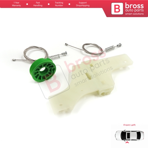 Window Regulator Repair Kit Front Left for Peugeot 508 MK1 W23  8D 8E 2010-2018 4/5 Door 9221GY