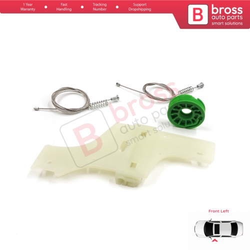 Window Regulator Repair Kit Front Left for Peugeot 508 MK1 W23  8D 8E 2010-2018 4/5 Door 9221GY