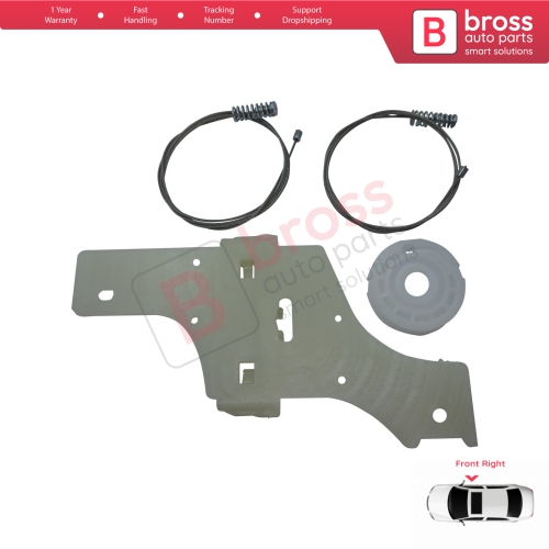 Window Regulator Repair Kit Front Right for Peugeot 508 MK1 W23  8D 8E 2010-2018 4/5 Door 9222GV