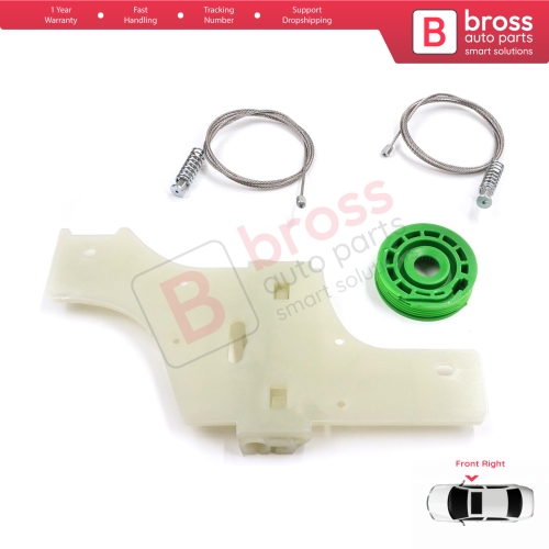 Window Regulator Repair Kit Front Right for Peugeot 508 MK1 W23  8D 8E 2010-2018 4/5 Door 9222GV