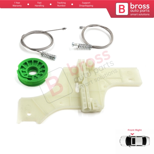 Window Regulator Repair Kit Front Right for Peugeot 508 MK1 W23  8D 8E 2010-2018 4/5 Door 9222GV