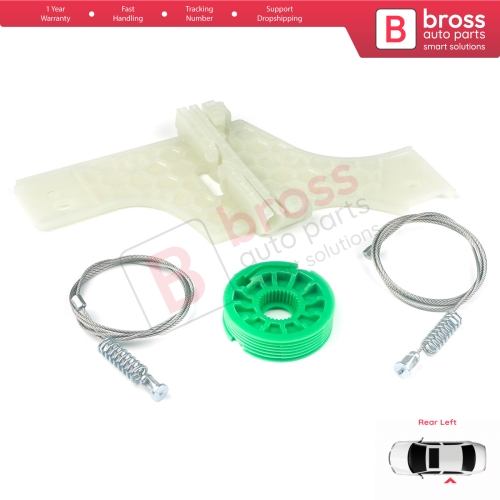 Window Regulator Repair Kit Rear Left for Peugeot 508 MK1 W23  8D 8E 2010-2018 4/5 Door 9223H6