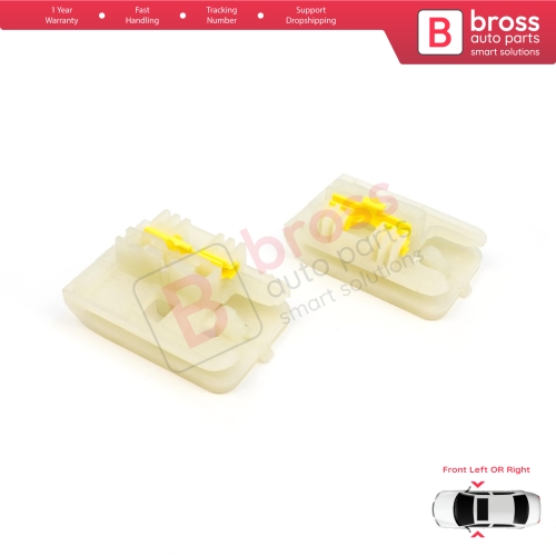 Window Regulator Repair Clips 1+2 Front Left or Right for Ford Focus MK3 Opel Astra J VW Golf MK7 5G 4/5 Door