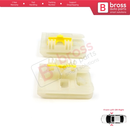Window Regulator Repair Clips 1+2 Front Left or Right for Ford Focus MK3 Opel Astra J VW Golf MK7 5G 4/5 Door