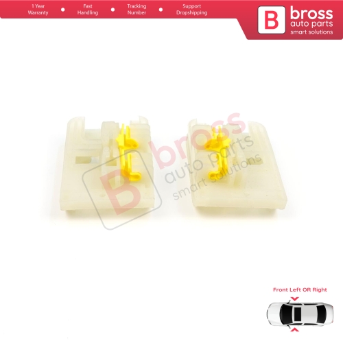 Window Regulator Repair Clips 1+2 Front Left or Right for Ford Focus MK3 Opel Astra J VW Golf MK7 5G 4/5 Door