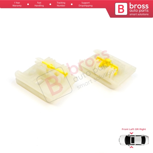 Window Regulator Repair Clips 1+2 Front Left or Right for Ford Focus MK3 Opel Astra J VW Golf MK7 5G 4/5 Door