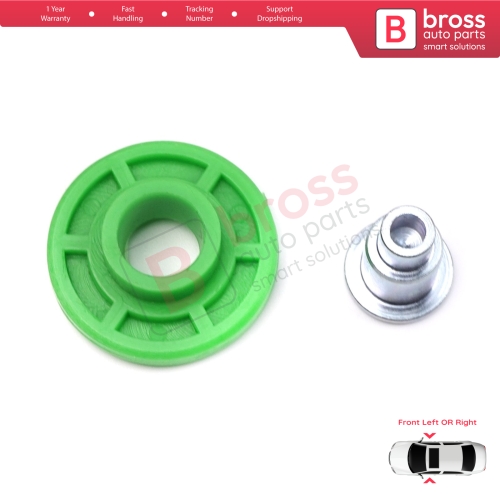 Scissor Style Window Regulator Lifting Mechanism Idler Pulley Front Door for BMW 3 Series E30 1982-1992 51321932393