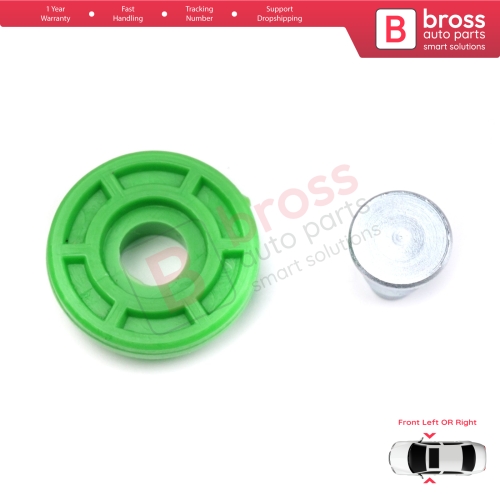 Scissor Style Window Regulator Lifting Mechanism Idler Pulley Front Door for BMW 3 Series E30 1982-1992 51321932393